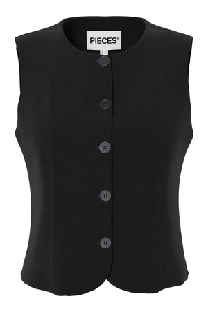Kamil Fitted Vest - musta