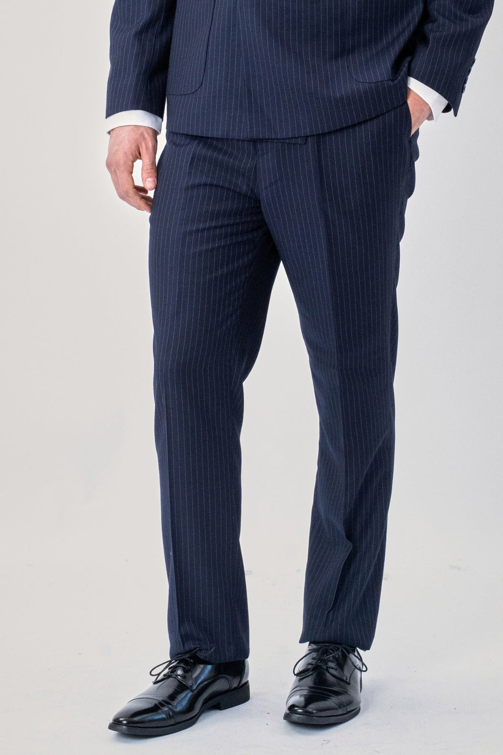 Klassinen Pants - Navy Pinstripe