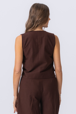 Melissa -liivi - ruskea