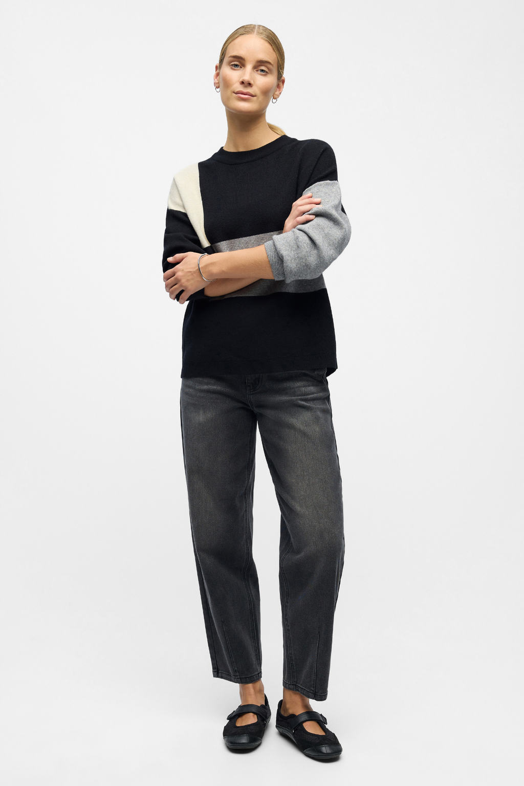 Ray Knit Pullover - Musta hiekka