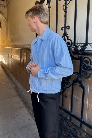 Ezra -takki - vaaleansininen