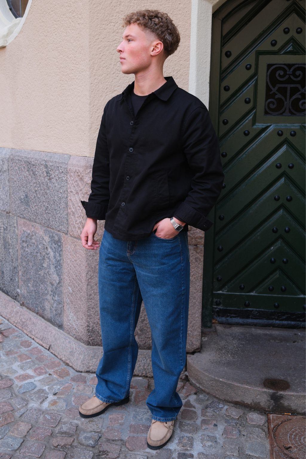 William Regular Farkut - Tummansininen Denim