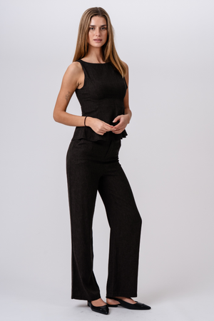 Aya Loose Pants - Ruskea