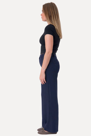 Klassiset puku housut - laivaston pinstripe
