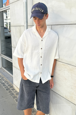 Lyhyen hihan paita - valkoinen