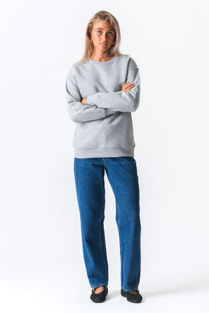 Alina -pusero - tuhkaharmaa