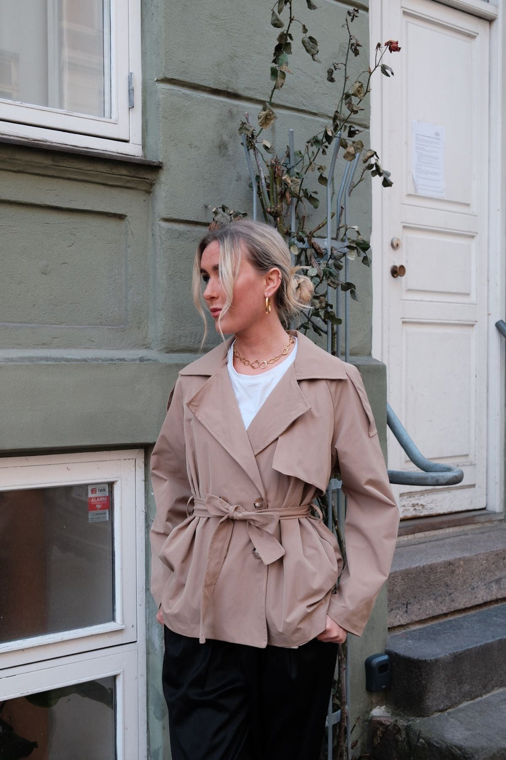 Sia Short Trenchcoat - Camel