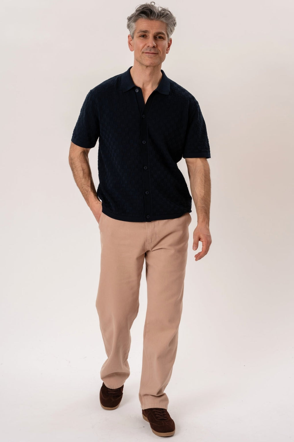 Darin Knit Polo - laivasto