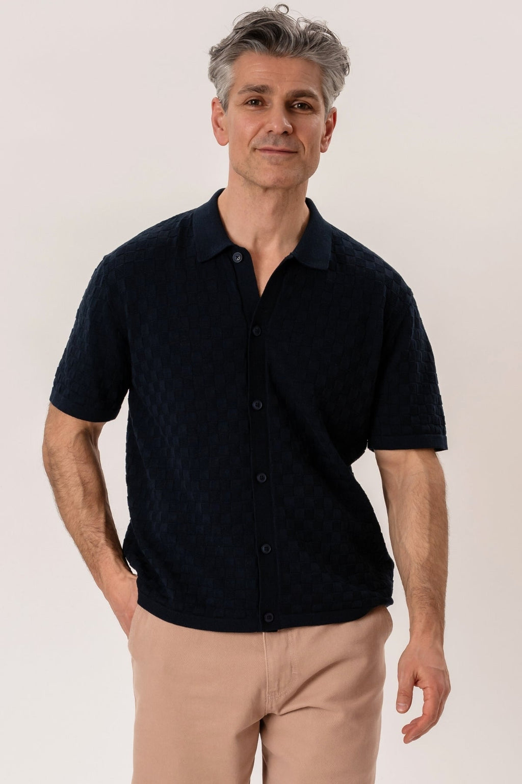 Darin Knit Polo - laivasto