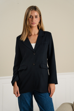 Claire Oversized Blazer - musta