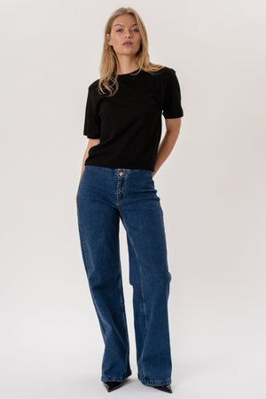Miley Wide Jeans - Mid Blue