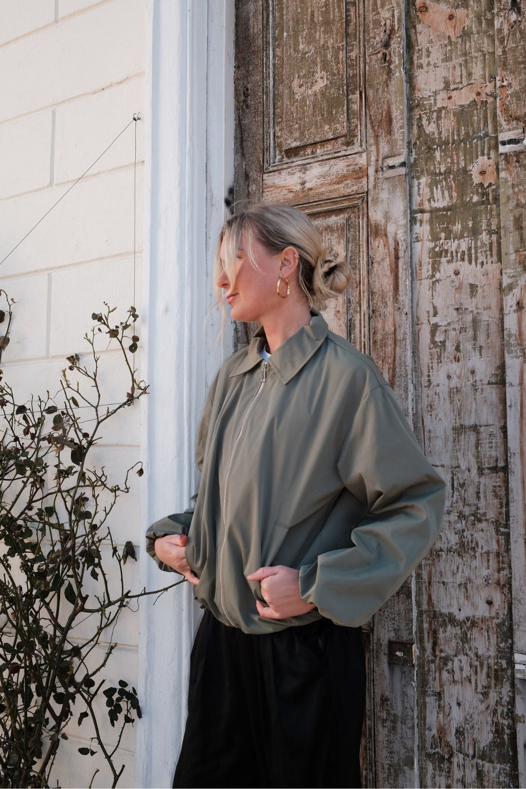 Ines lyhyt takki - Khaki