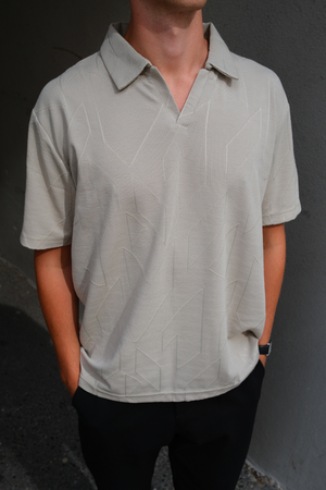 Atlas -kuvioitu polo - khaki