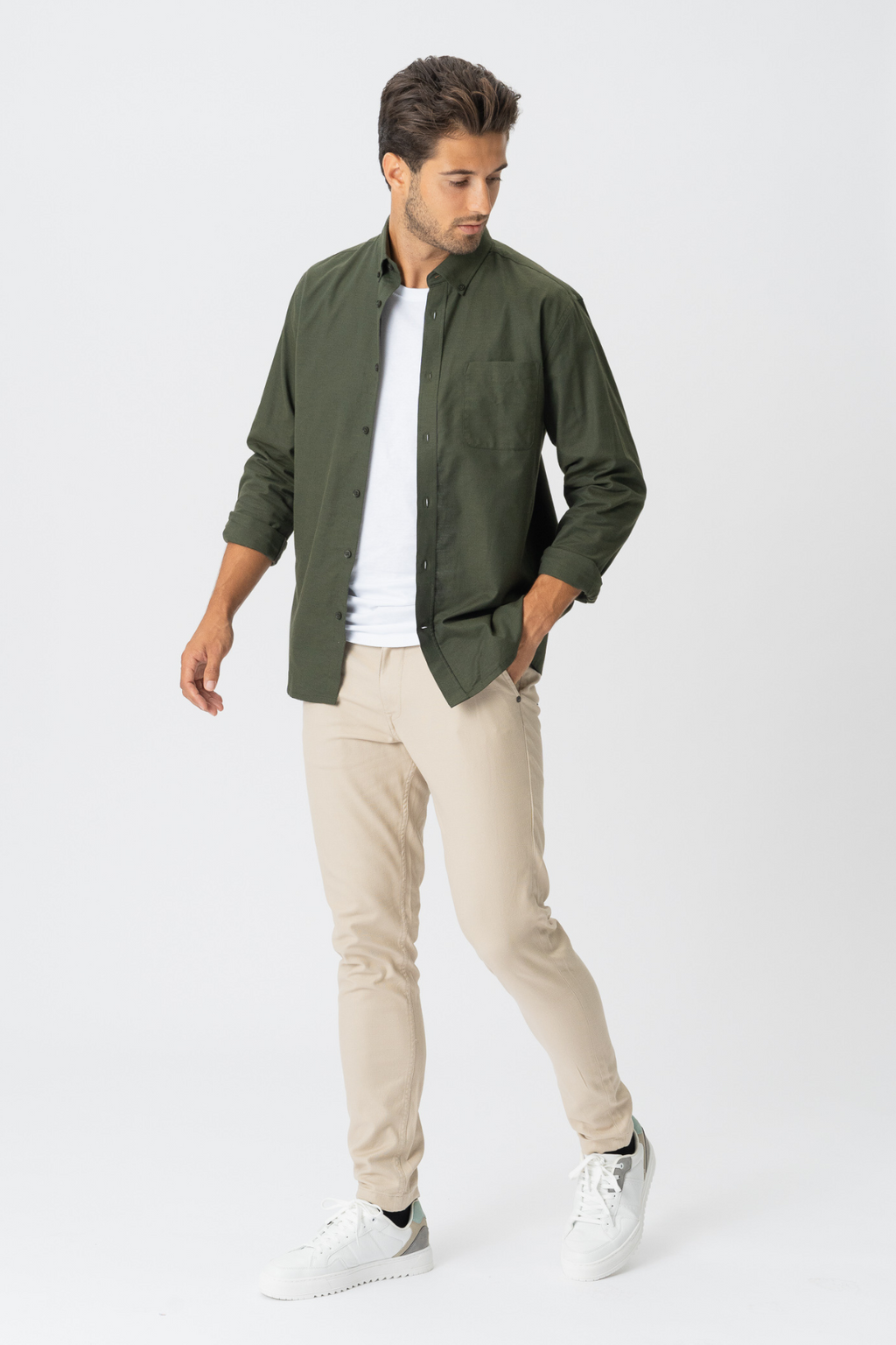 The Original Performance Oxford -paita ™ tali - Forest Night