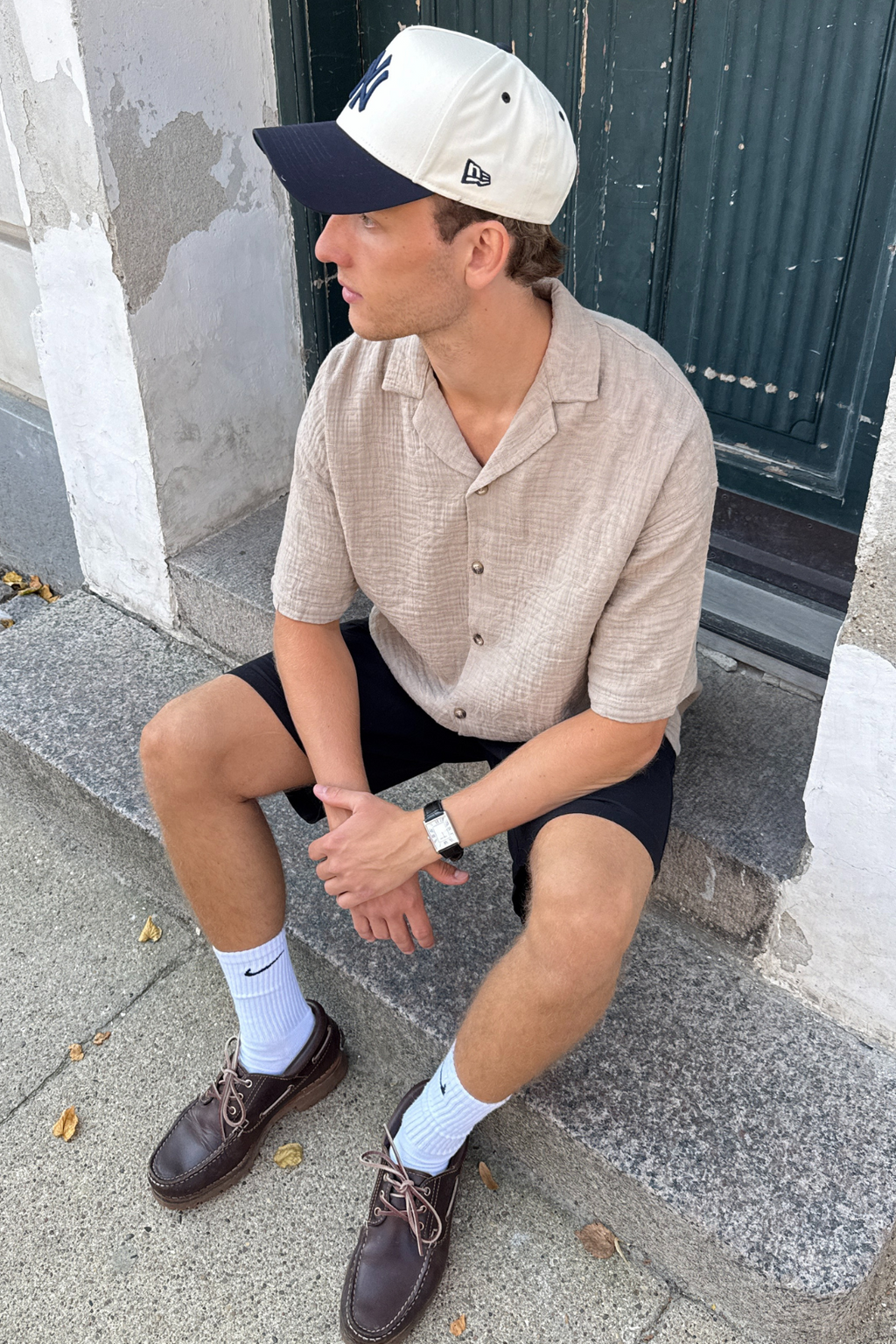 Lyhythihainen paita - hiekka