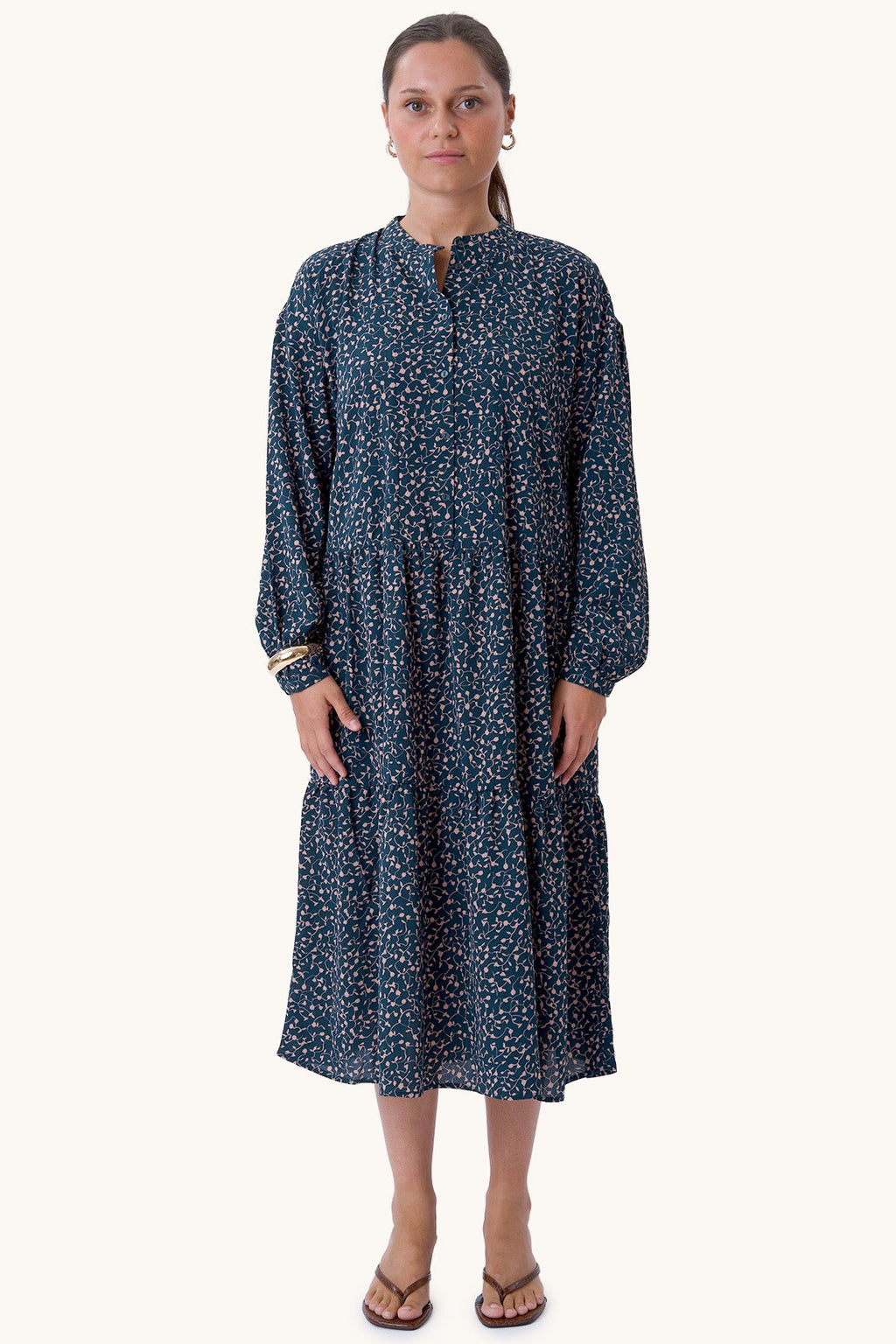 Sara pitkähihainen mekko - vihreä