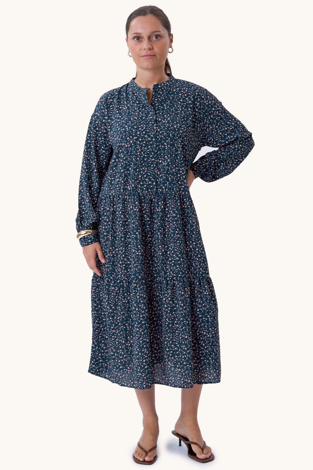 Sara pitkähihainen mekko - vihreä