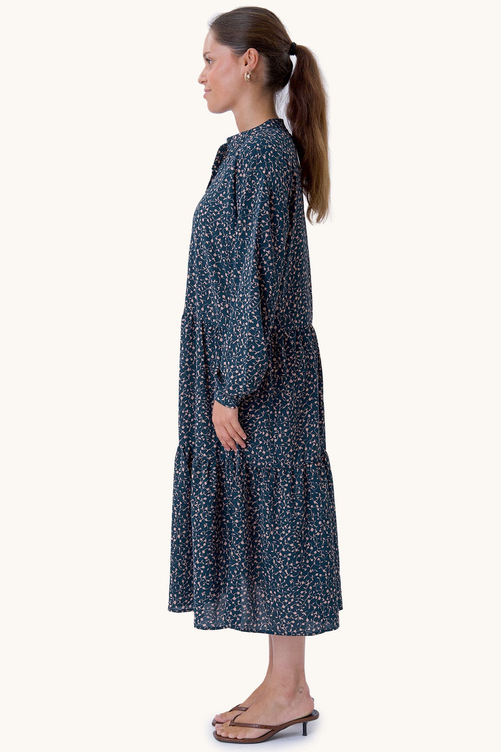 Sara pitkähihainen mekko - vihreä