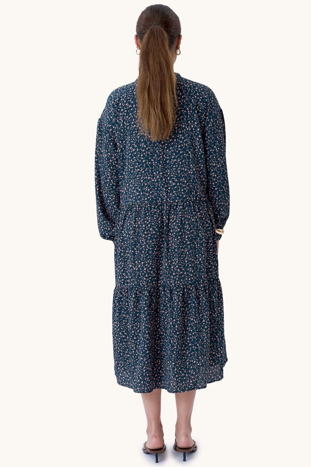 Sara pitkähihainen mekko - vihreä
