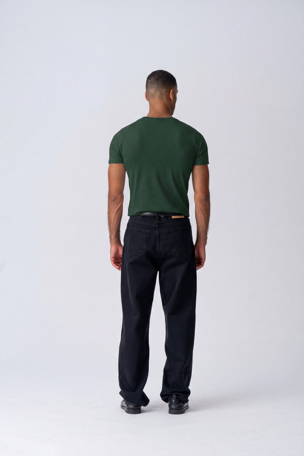 Muscle T-paita - Tummanvihreä