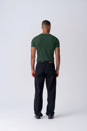 Muscle T-paita - Tummanvihreä