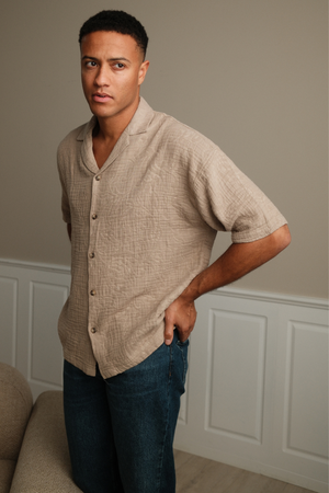 Lyhythihainen paita - hiekka