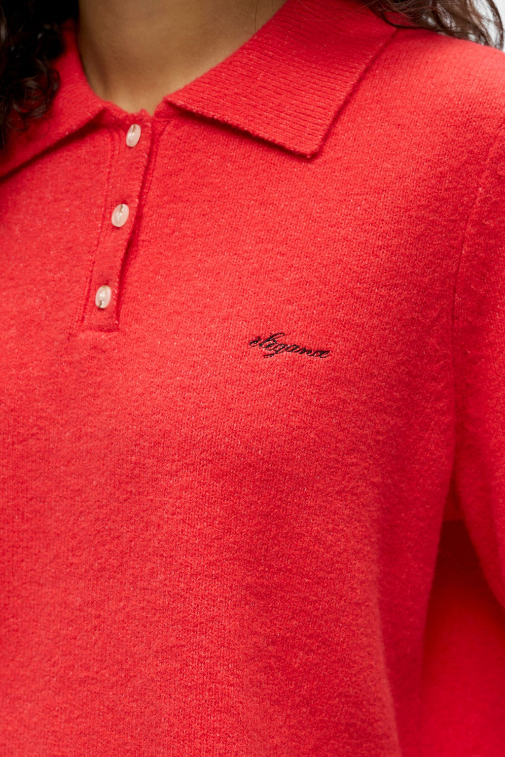 Debbie Knit Polo - Joulutähti