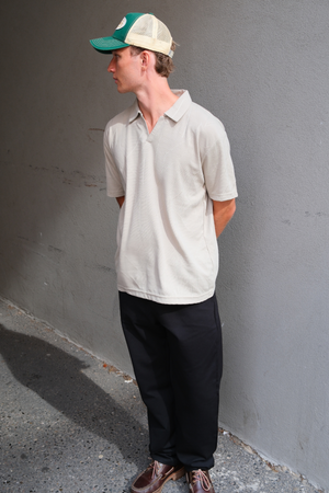 Atlas -kuvioitu polo - khaki