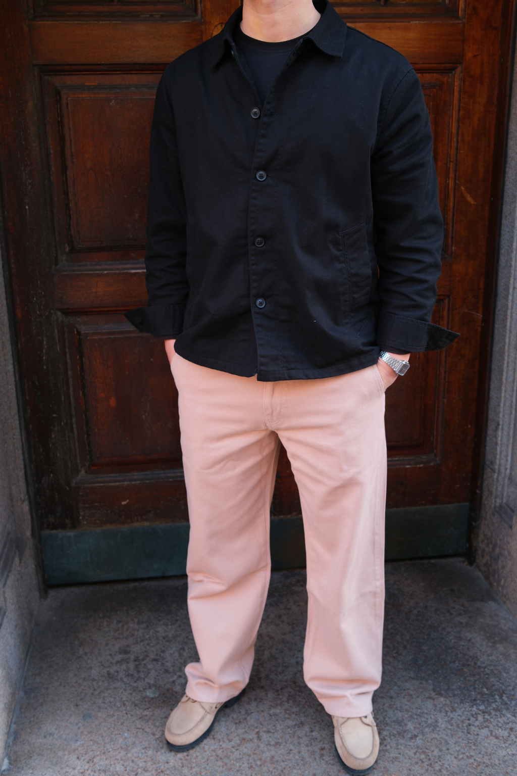 Straight Cotton Chino - beige