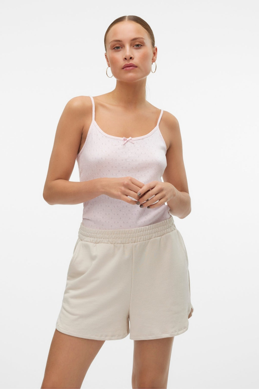 Isa Singlet Top - Pink A -boo