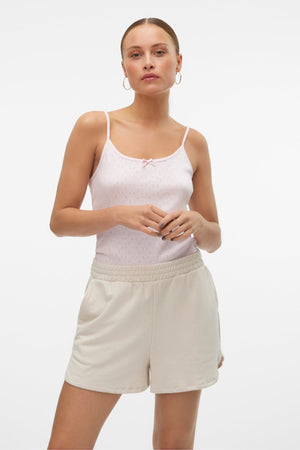 Isa Singlet Top - Pink A -boo