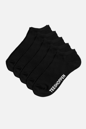 Sneaker-sukat 5-pack - Musta
