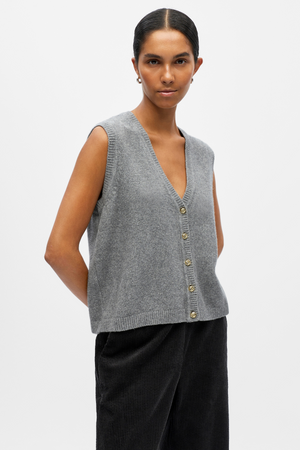 IVONA S/L Knit -liivi - Keskikokoinen Melange