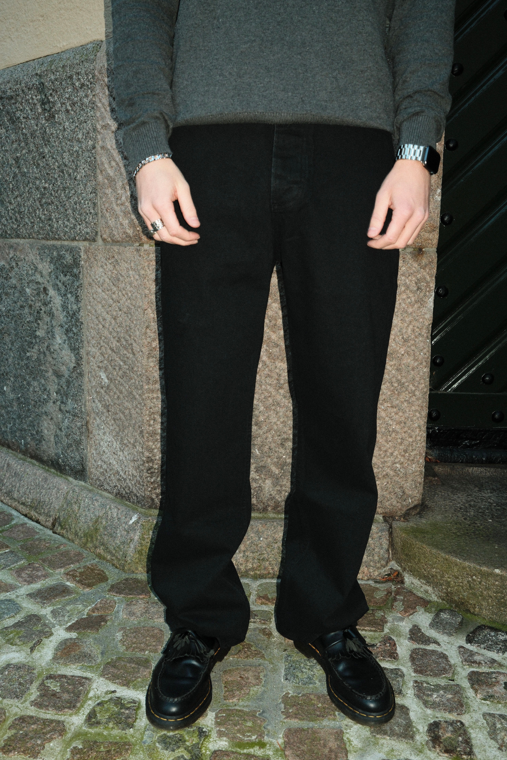 Baggy Jeans - musta denim