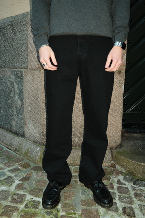 Baggy Jeans - musta denim