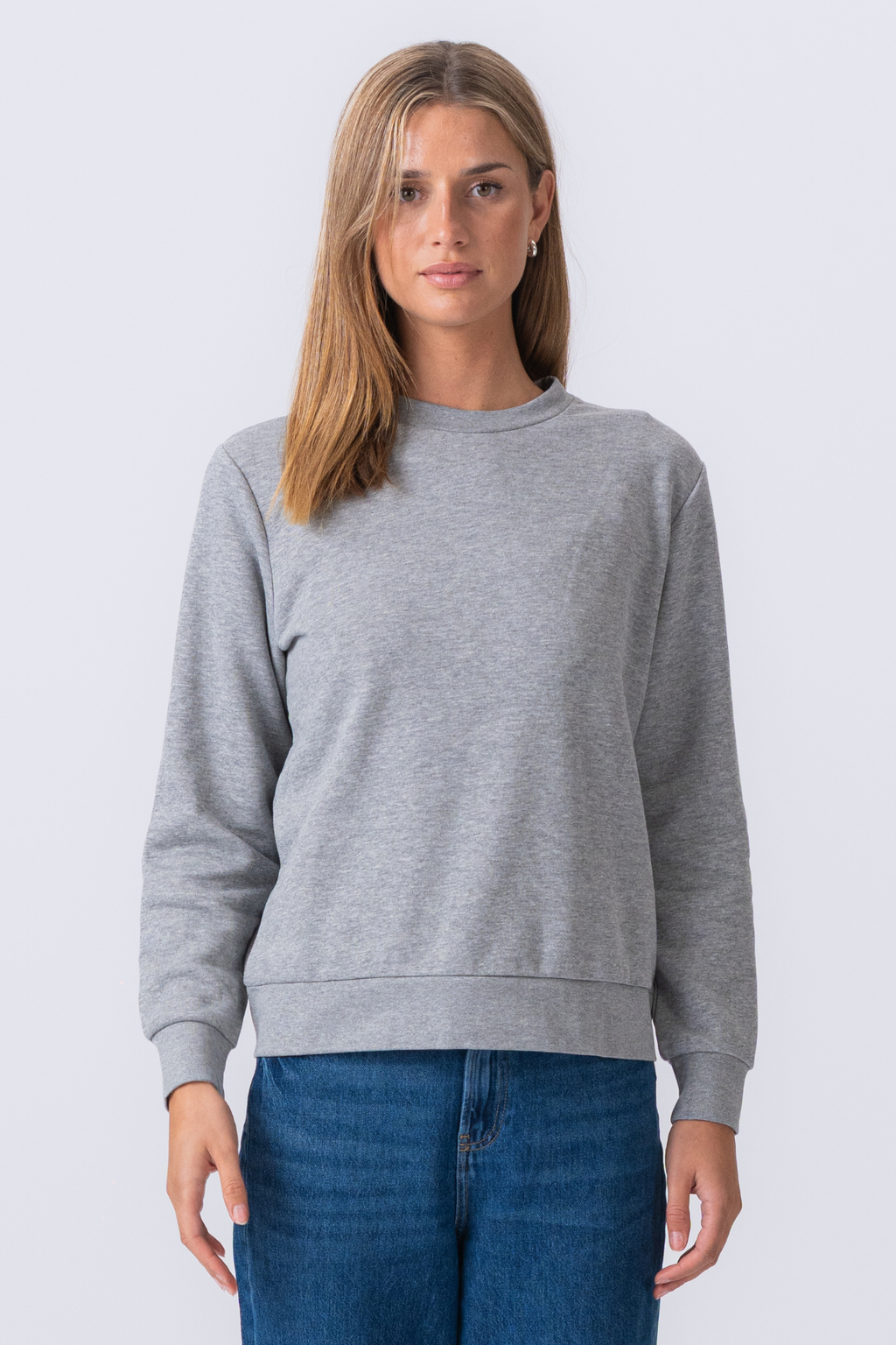 Essential Crewneck - harmaa melange