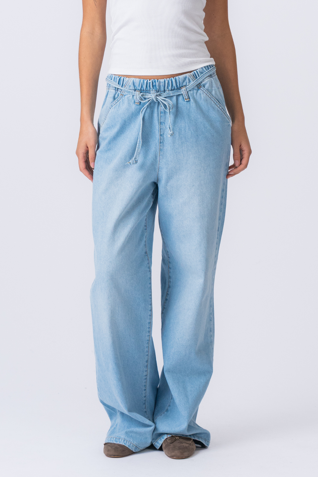 Nicole Baggy Jeans - sininen