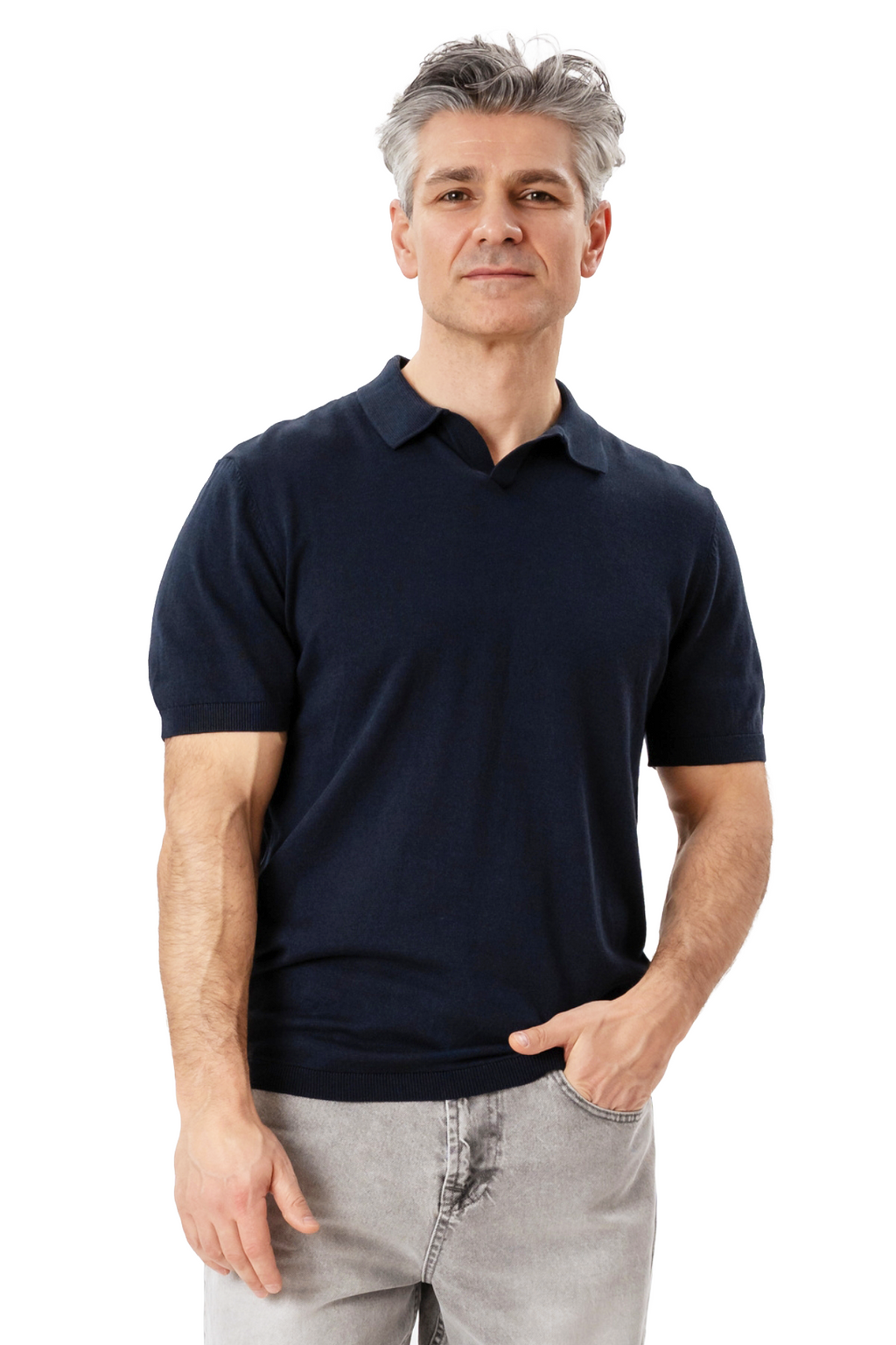 Nathan Knit Polo - laivasto
