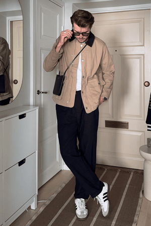 Twill -takki - tumma hiekka