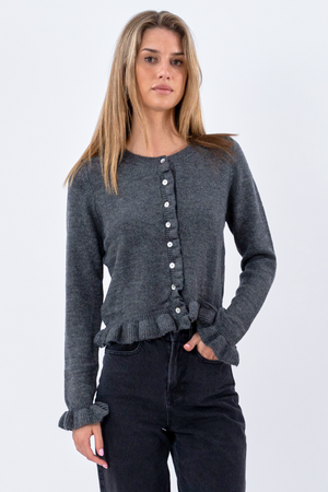 Flora neuletakki - harmaa
