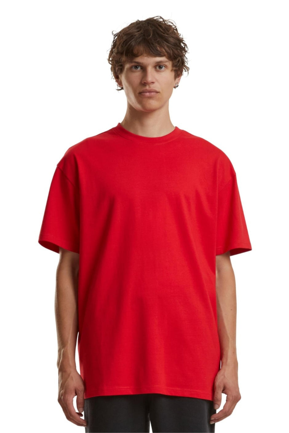 Raskas Oversized T -paita - City Red