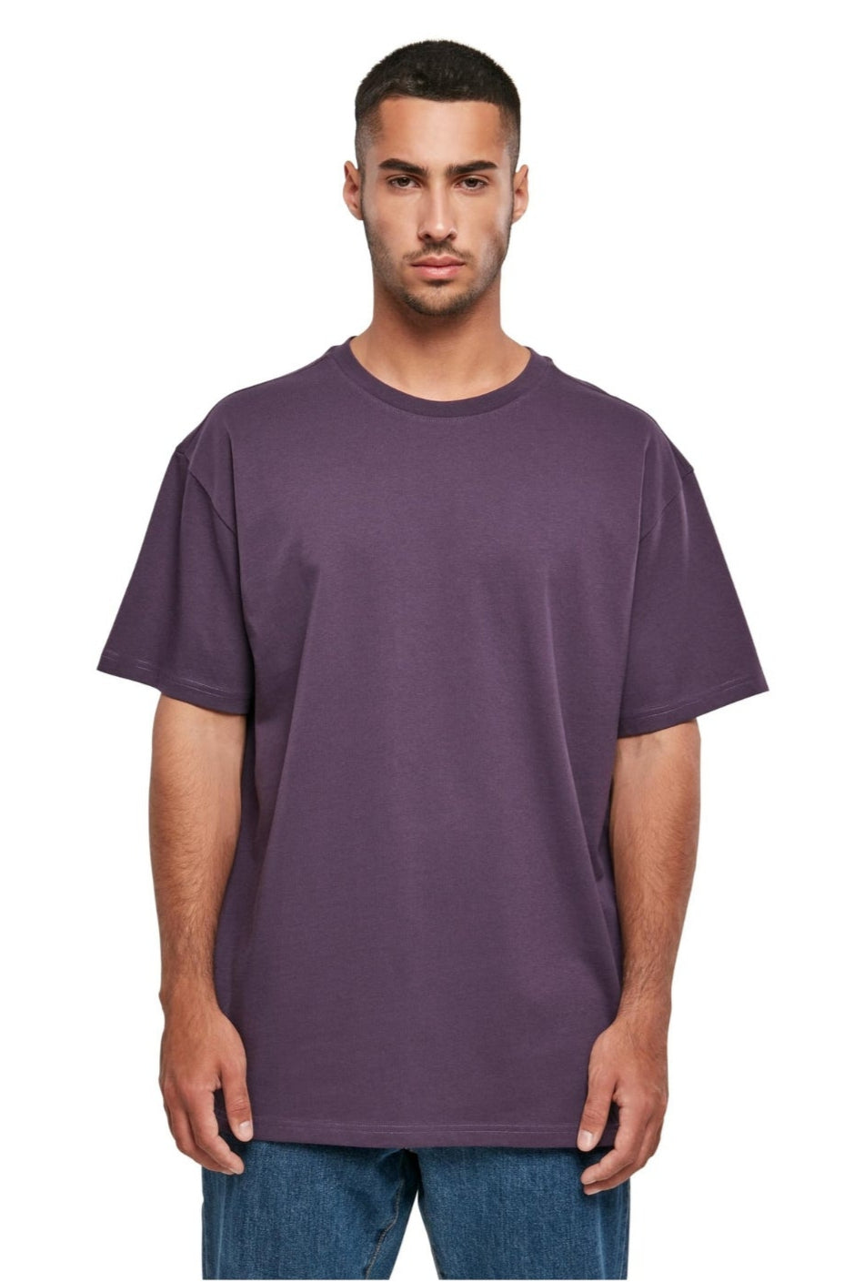 Raskas Oversized T -paita - violetti yö
