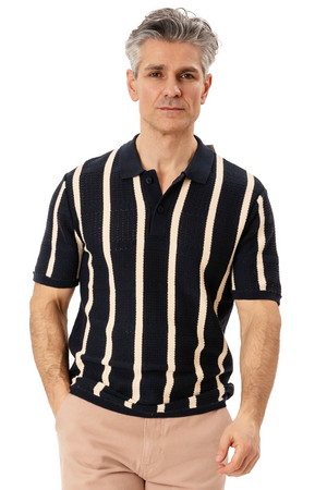 Darin Knit Polo - laivasto