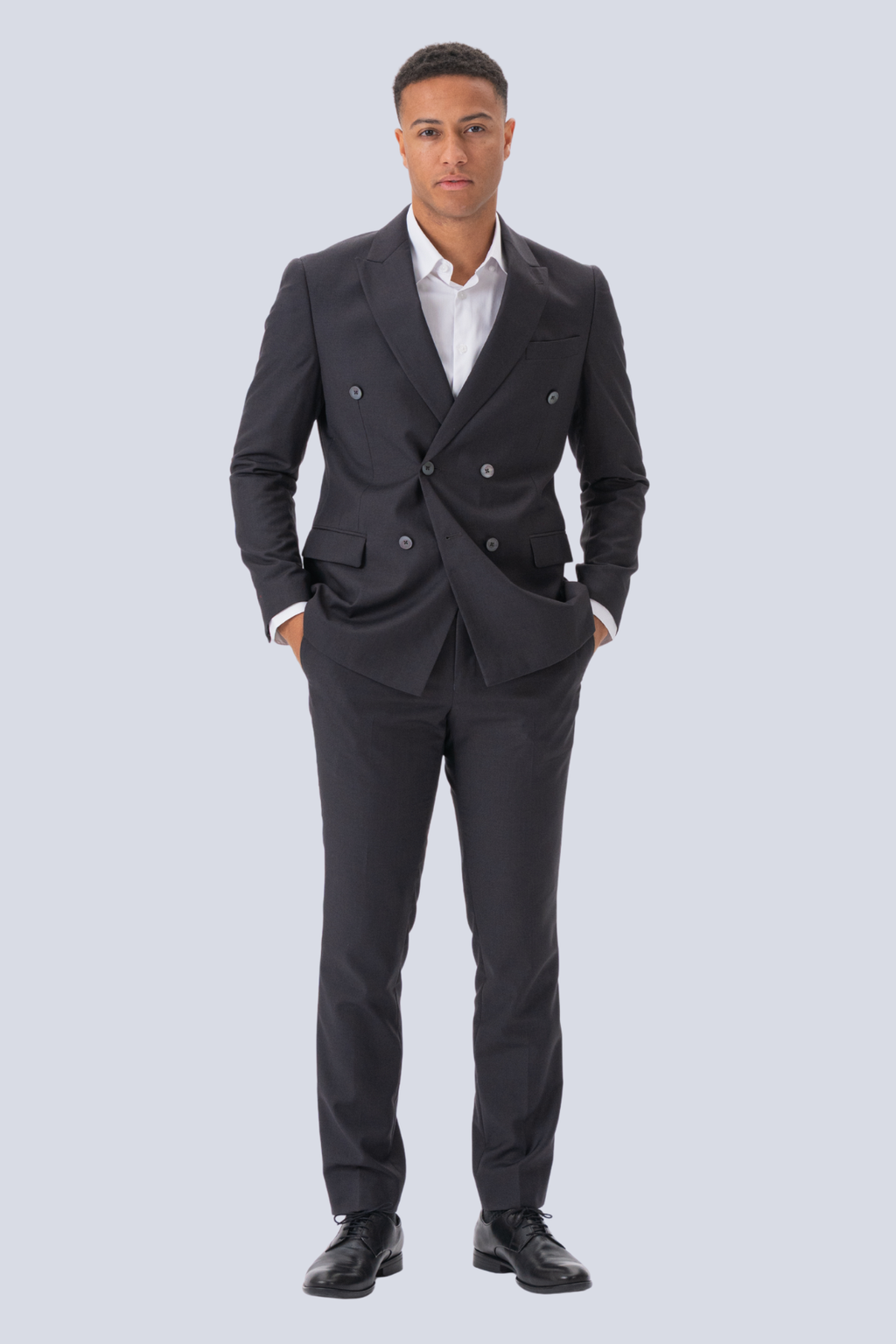 Premium Kaksirivinen puku (musta)