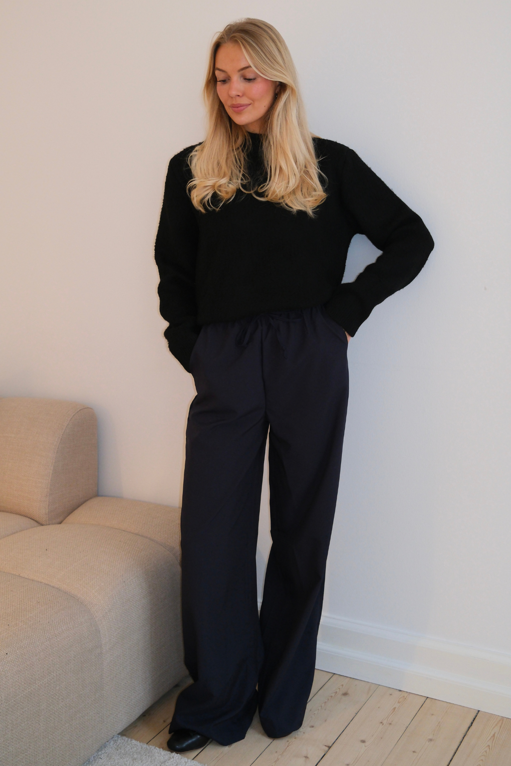 Anastasia Wide Pants - Laivasto
