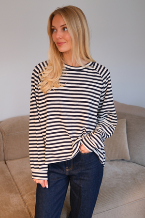 Raidallinen paita - Sininen