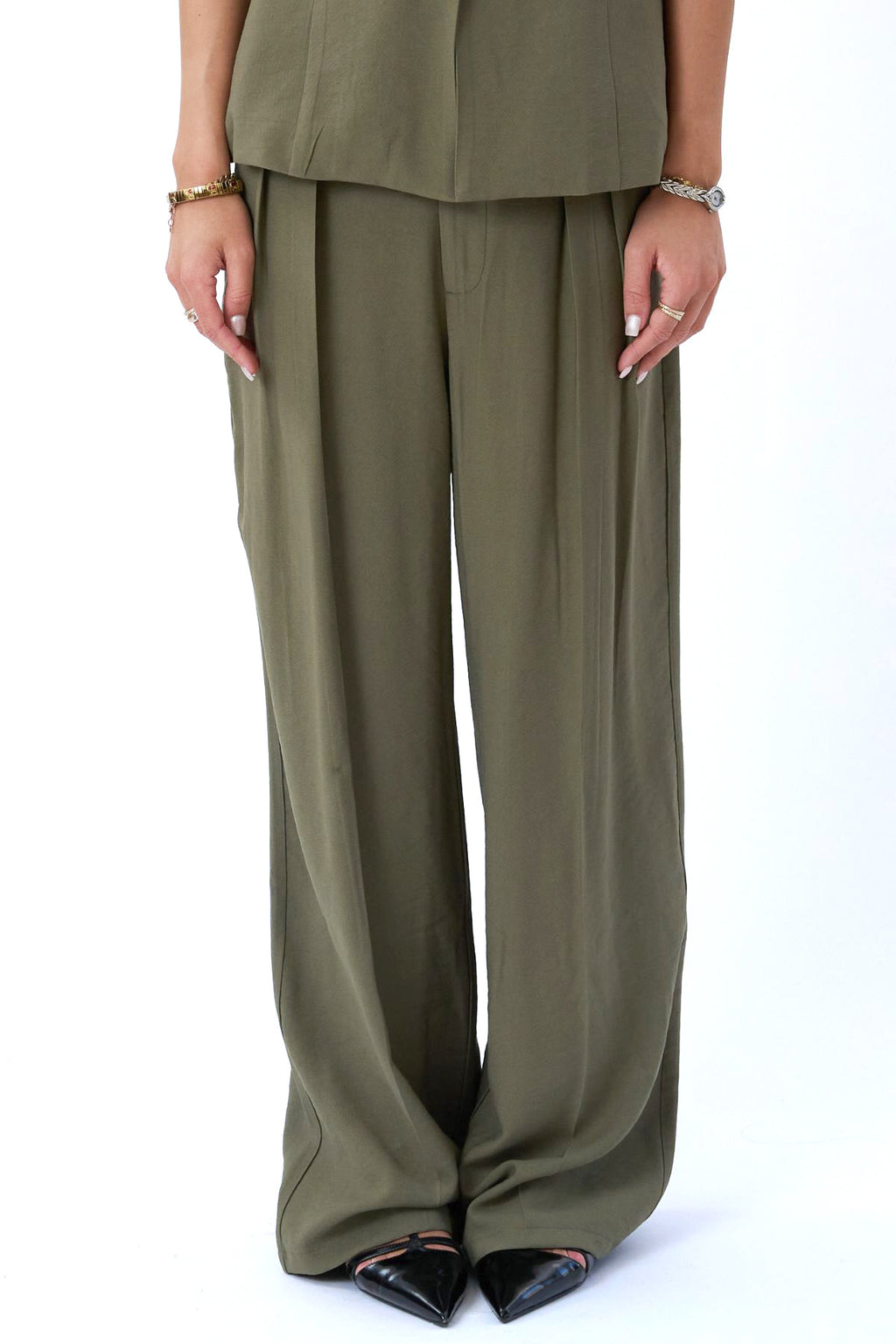 Isolde Pants - Oliivi