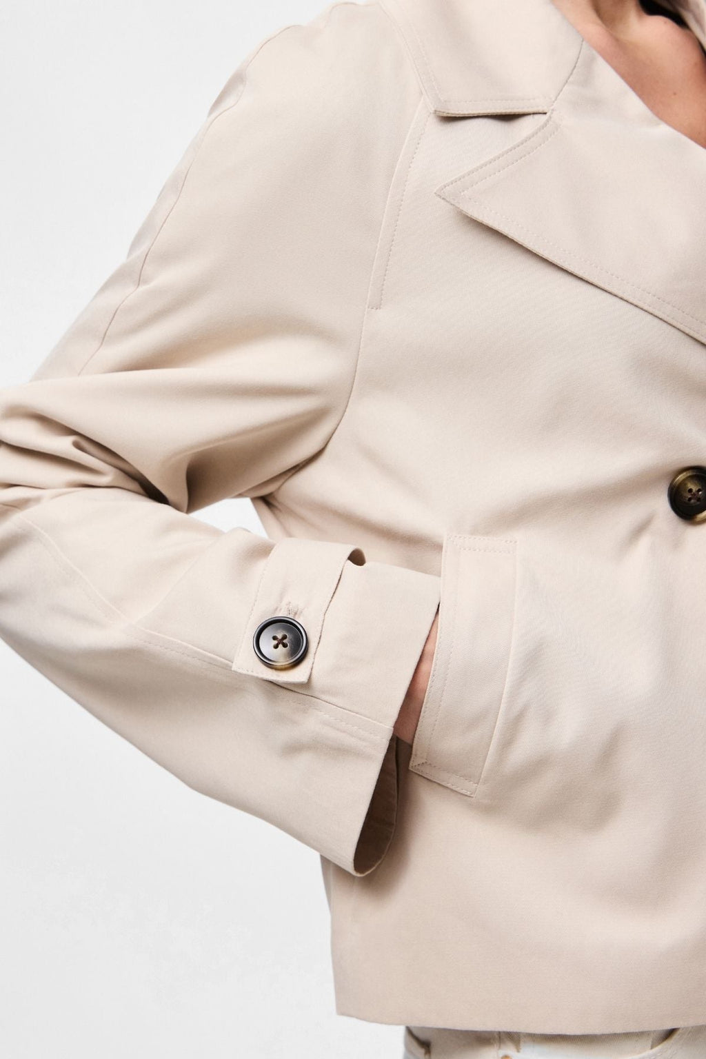 Scarlett Short Trenchcoat - Hopeaharmaa