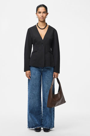 Kamil Fitted Blazer - musta