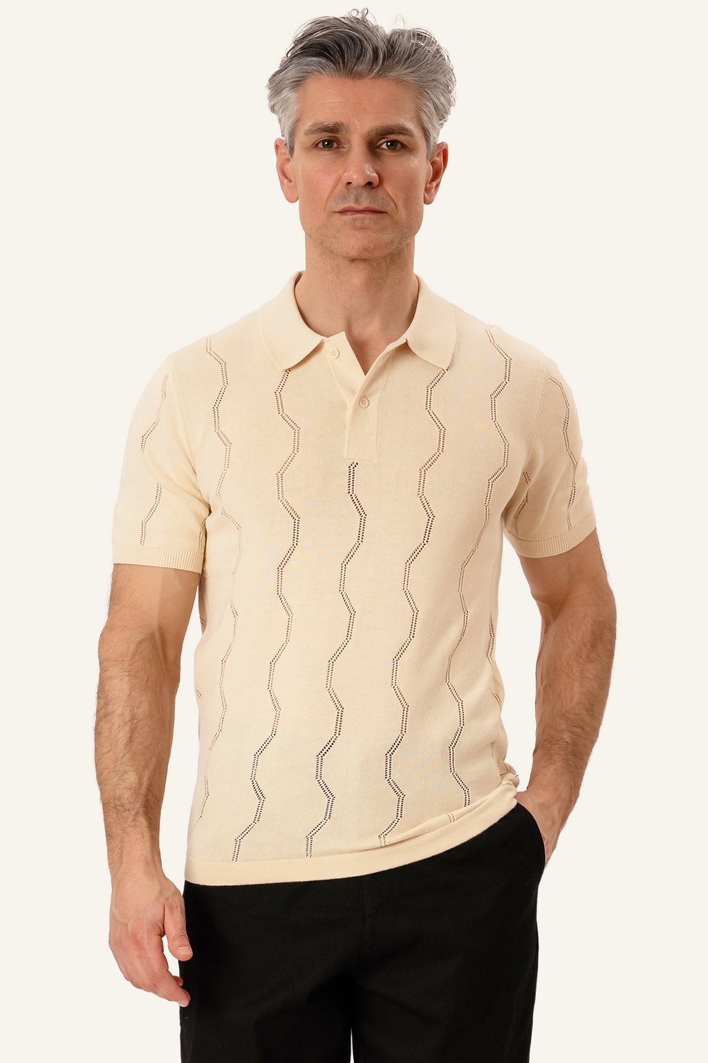 Duran Knit Polo - hiekka